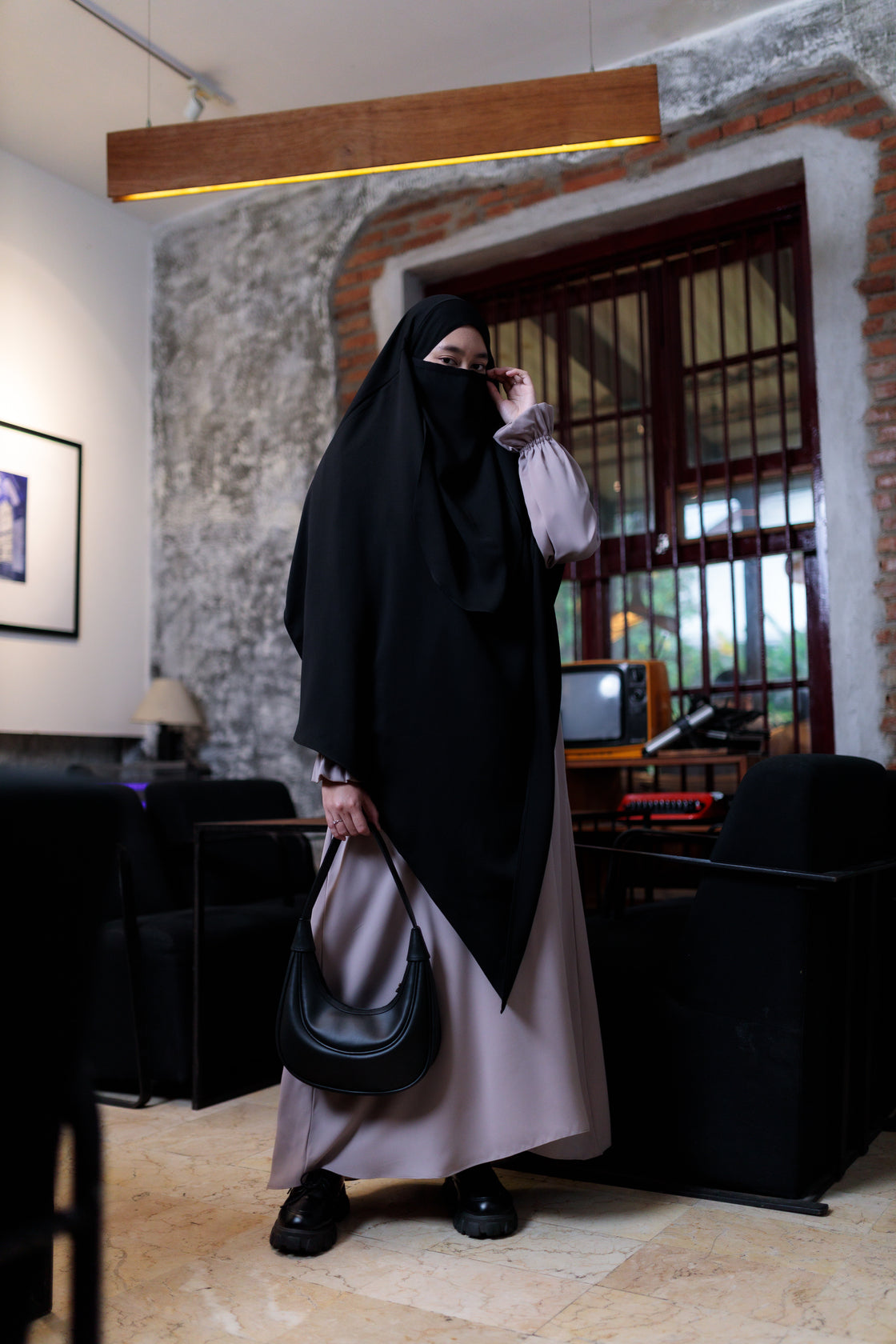 Gerai Hawa - Giani French Khimar Syar’i Instant Daily Polos Free Cadar - Metamorfosa