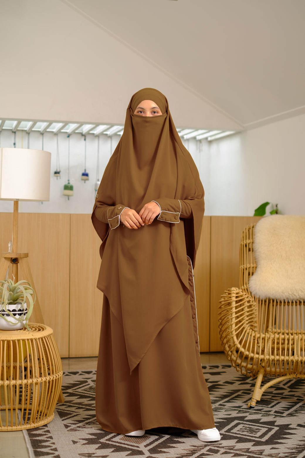 Gerai Hawa - Giani French Khimar Syar’i Instant Daily Polos Free Cadar - Metamorfosa