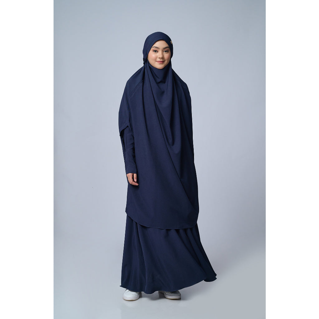 Gerai Hawa - Ghurra Gamis Abaya Elegan Set French Khimar One Set Haji & Umroh