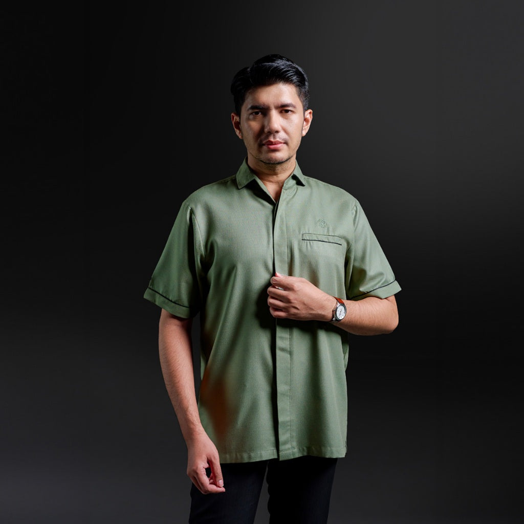 Gerai Hawa - Ghaly Kemeja Pria Lengan Pendek Baju Koko Dewasa Daily & Premium