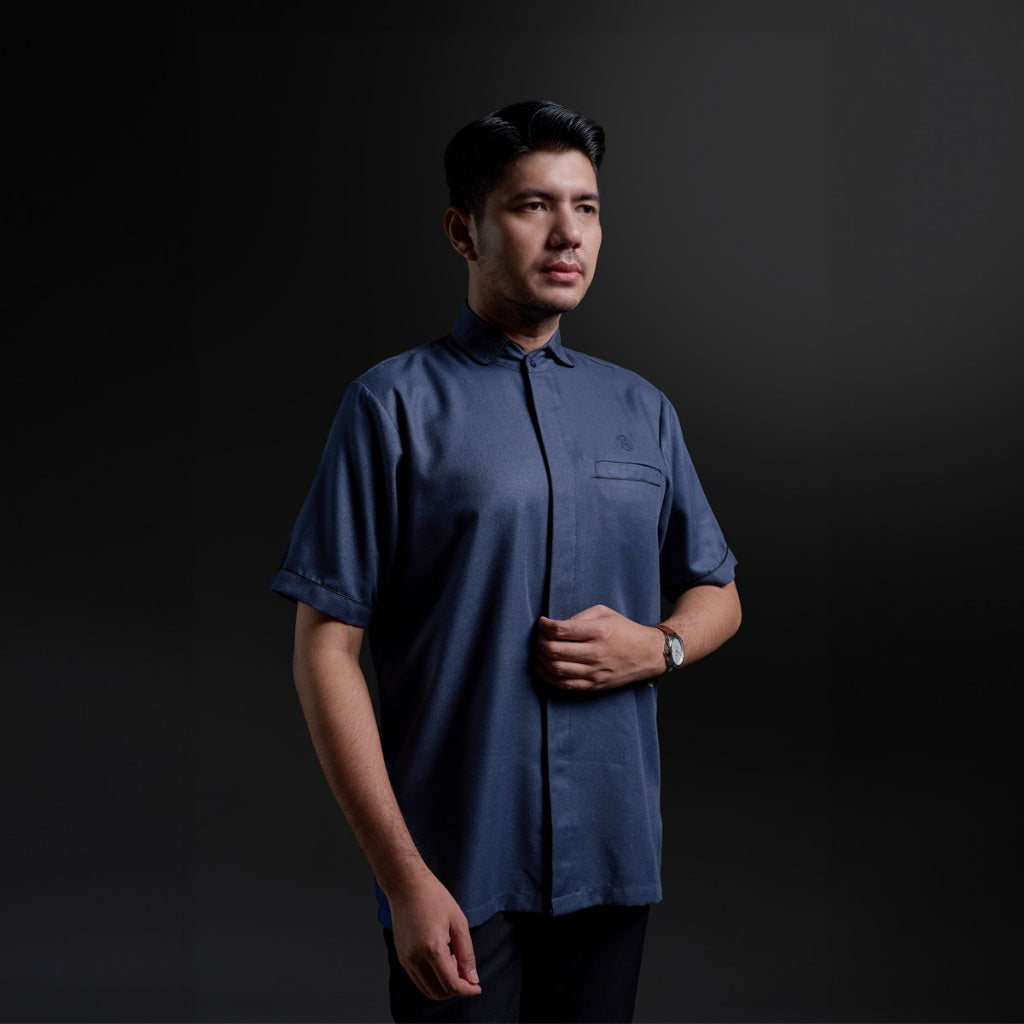 Gerai Hawa - Ghaly Kemeja Pria Lengan Pendek Baju Koko Dewasa Daily & Premium