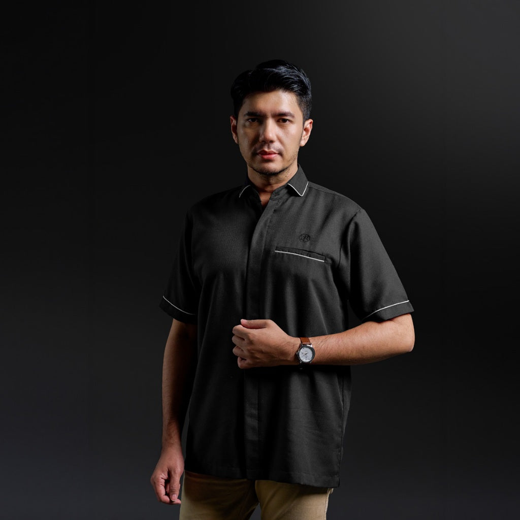 Gerai Hawa - Ghaly Kemeja Pria Lengan Pendek Baju Koko Dewasa Daily & Premium