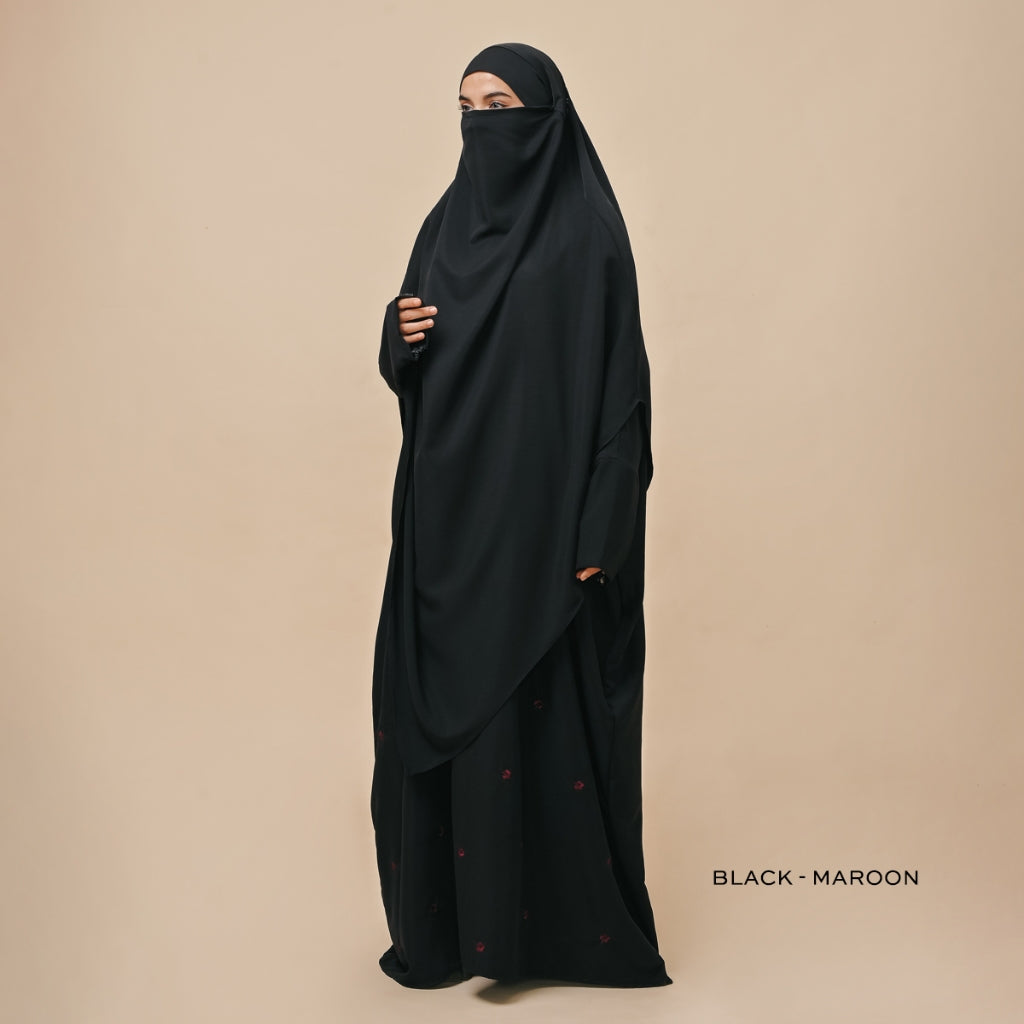 Gerai Hawa - Yaseera Gamis & Abaya Anti UV One Set French Khimar Akad, Kajian, Haji Umroh - GH x YKK