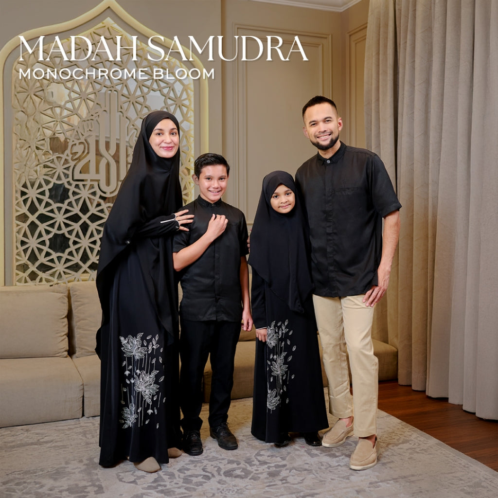 Gerai Hawa - Monochrome Bloom Family Set Sarimbit Baju Seragaman Couple Keluarga - Madah Samudra