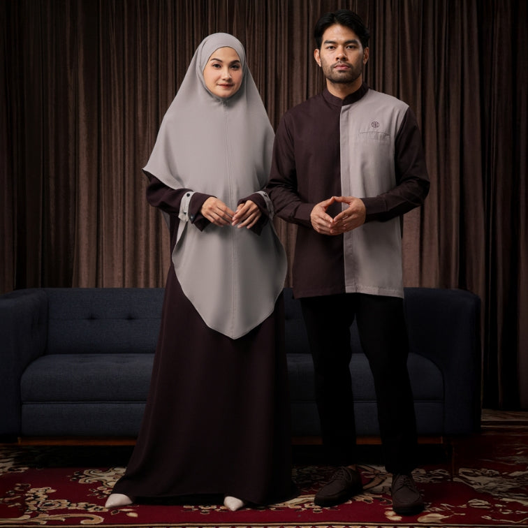 Raya Collection - Gerai Hawa - Couple Set Baju Lebaran - Bayti Serenity - Harmony Edition