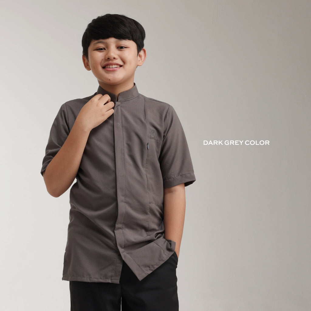 Raya Collection - Gerai Hawa - Zeylan Baju Kemeja Anak - Bayti Serenity - Shadowed Grace Edition