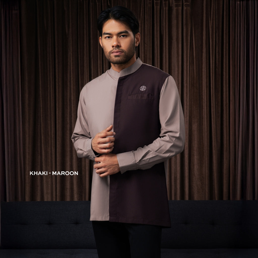 Raya Collection - Gerai Hawa - Ezhar Baju Kemeja Koko Pria - Bayti Serenity - Harmony Edition