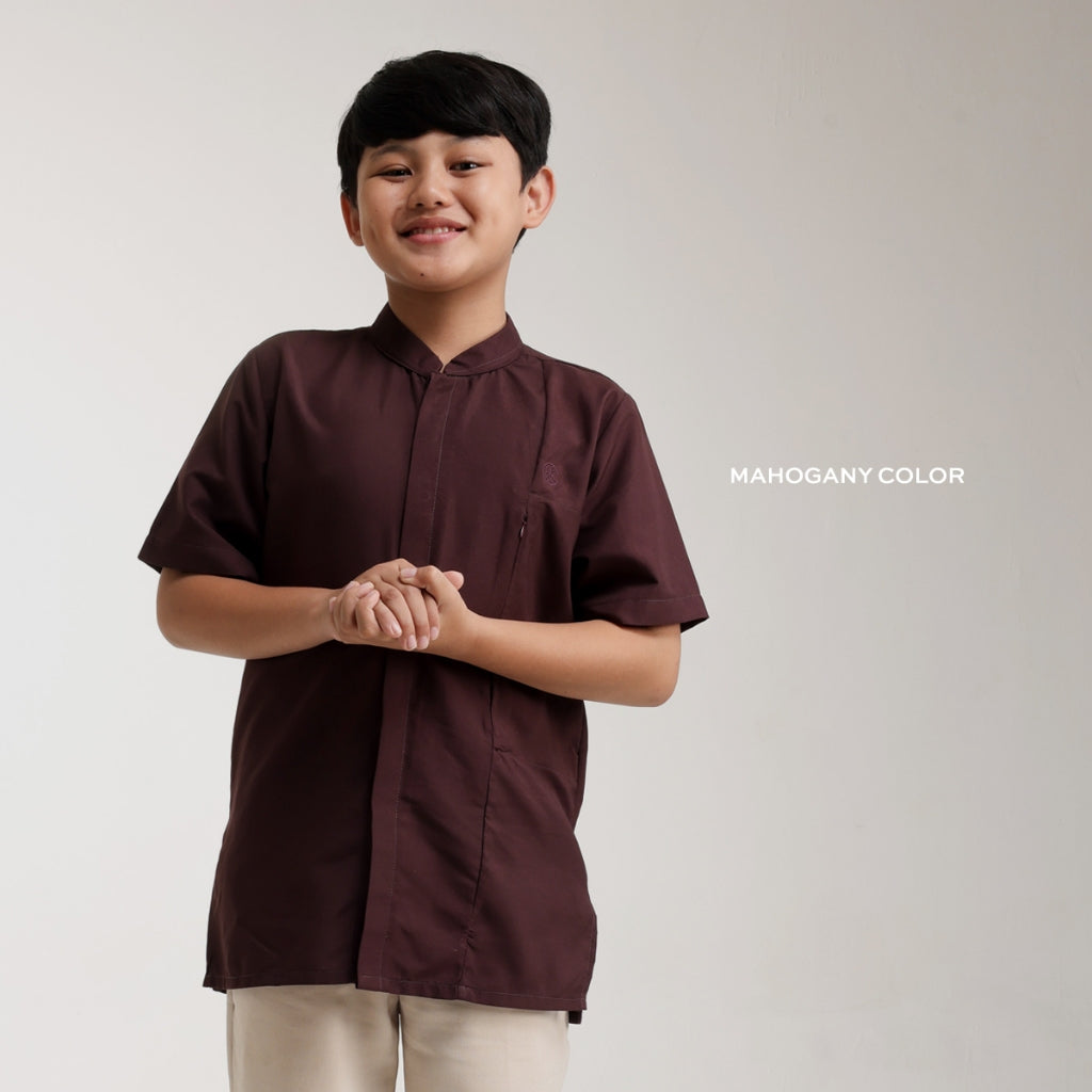 Raya Collection - Gerai Hawa - Zeylan Baju Kemeja Anak - Bayti Serenity - Shadowed Grace Edition