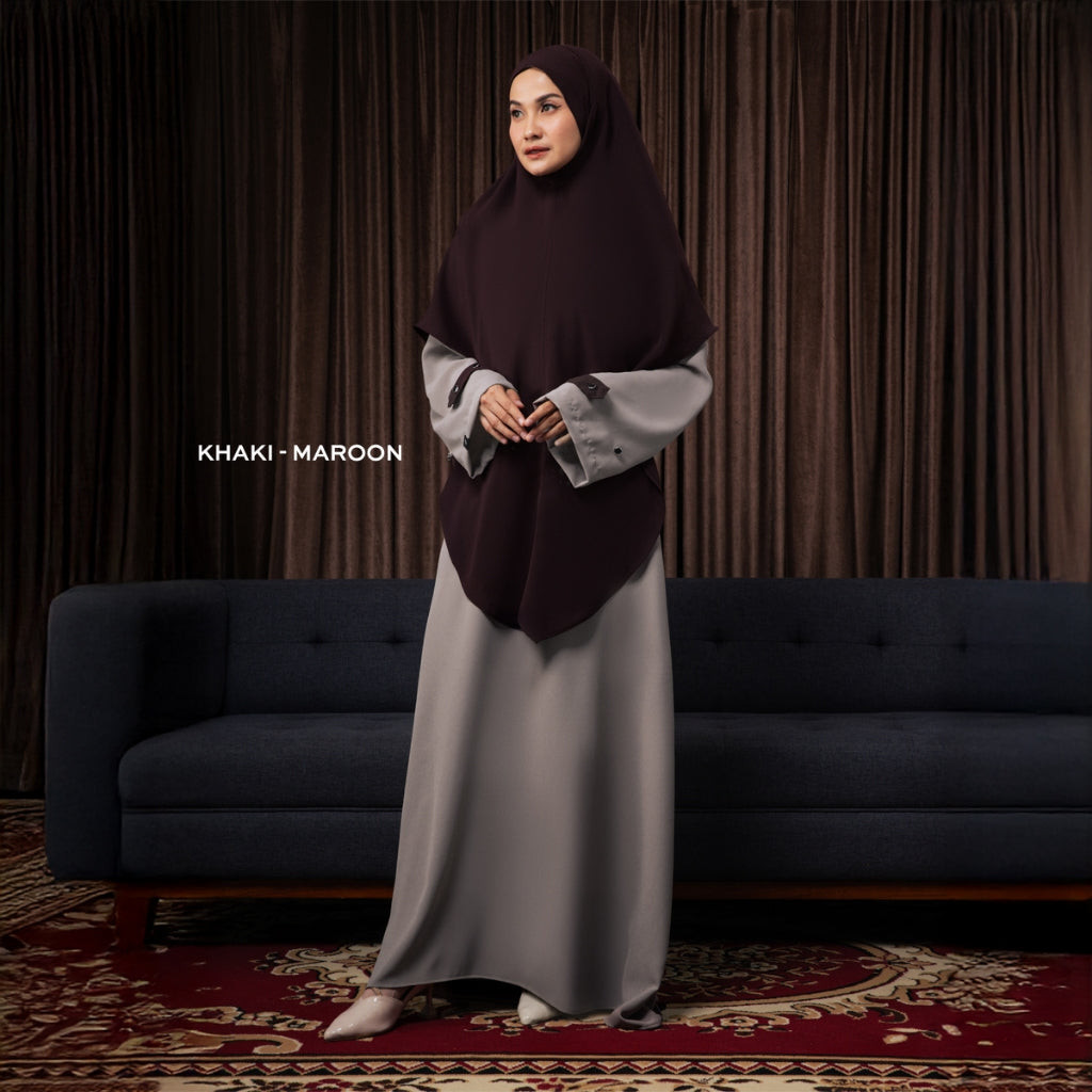 Raya Collection - Gerai Hawa - Elaira Gamis Dress Abaya Anti UV - Bayti Serenity - Harmony Edition