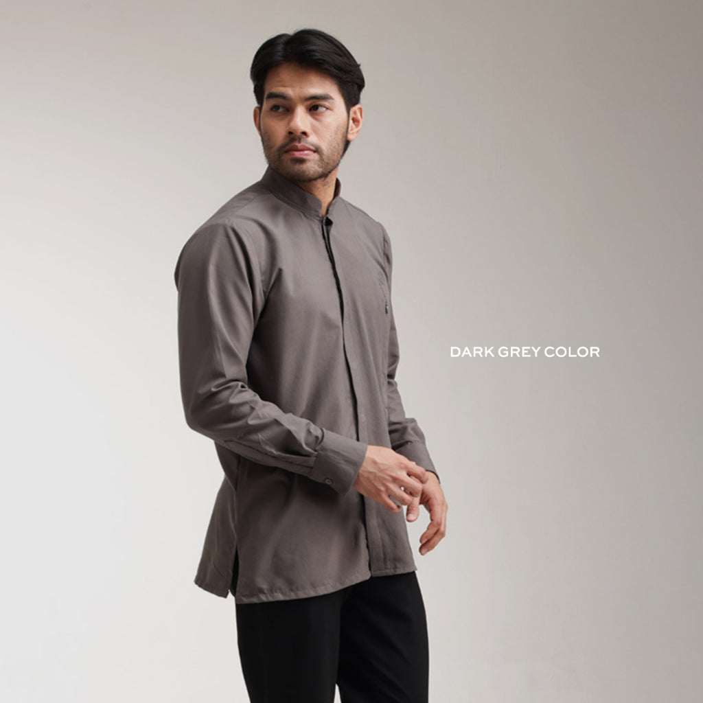 Raya Collection - Gerai Hawa - Zameer Baju Kemeja Koko - Bayti Serenity - Shadowed Grace Edition
