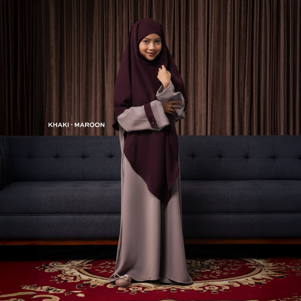 Raya Collection - Gerai Hawa - Esha Gamis Abaya Anak Anti UV - Bayti Serenity - Harmony Edition