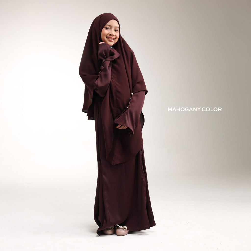 Raya Collection - Gerai Hawa - Zemirae Gamis Abaya Anak - Bayti Serenity - Shadowed Grace Edition