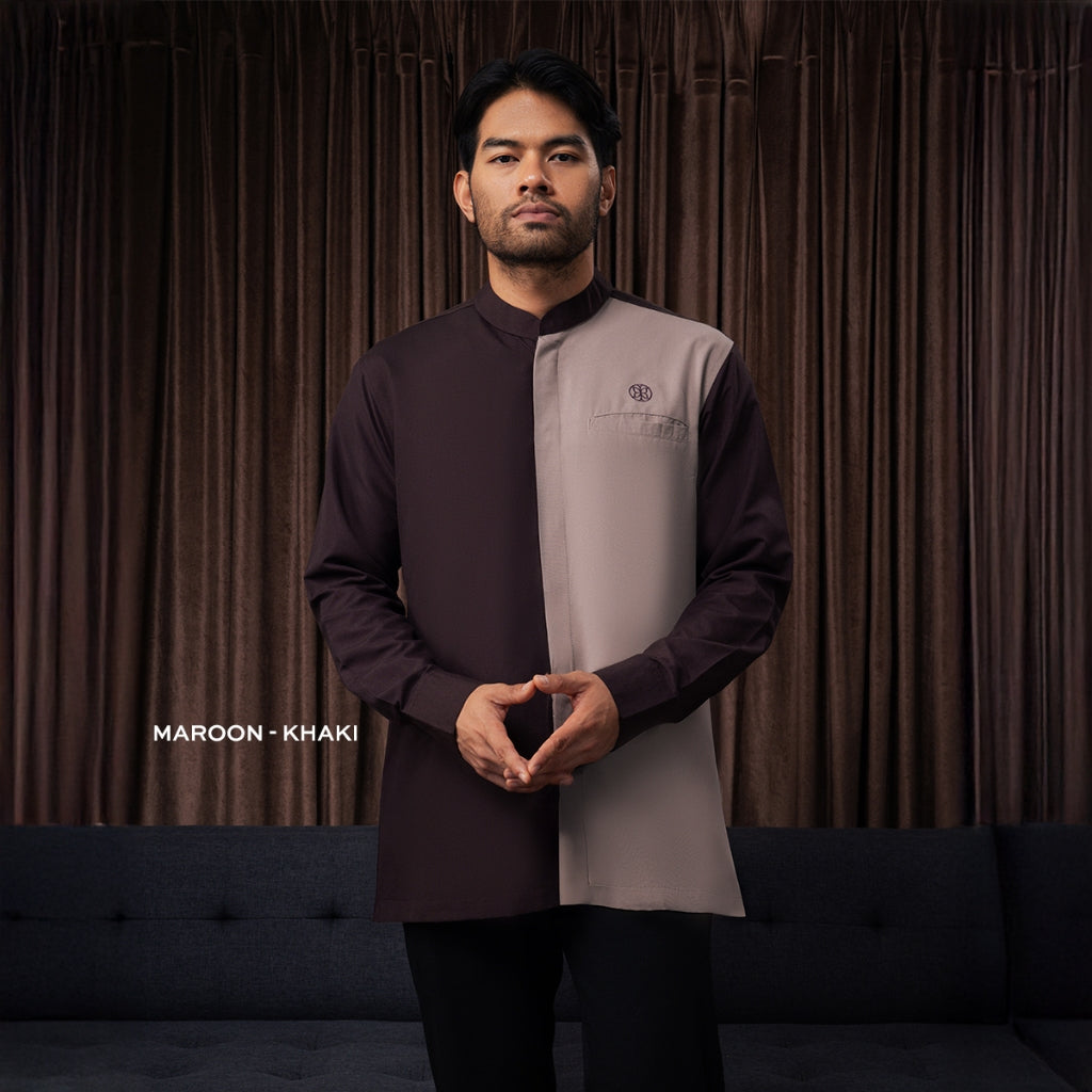 Raya Collection - Gerai Hawa - Ezhar Baju Kemeja Koko Pria - Bayti Serenity - Harmony Edition
