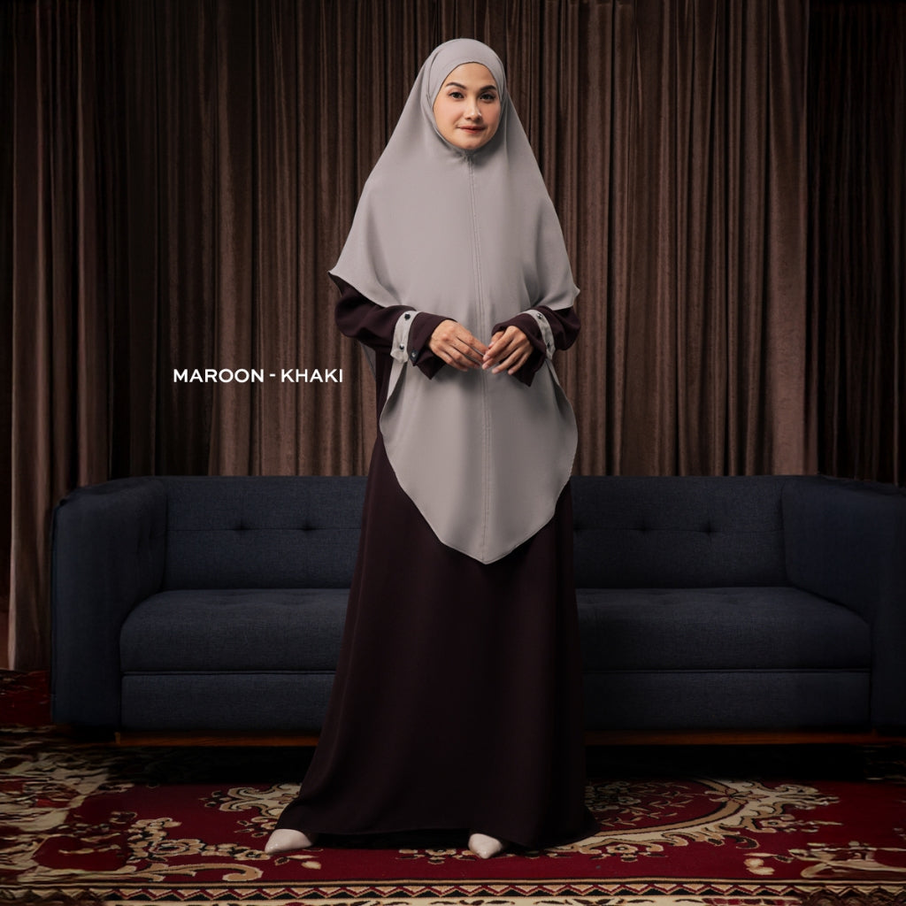 Raya Collection - Gerai Hawa - Elaira Gamis Dress Abaya Anti UV - Bayti Serenity - Harmony Edition