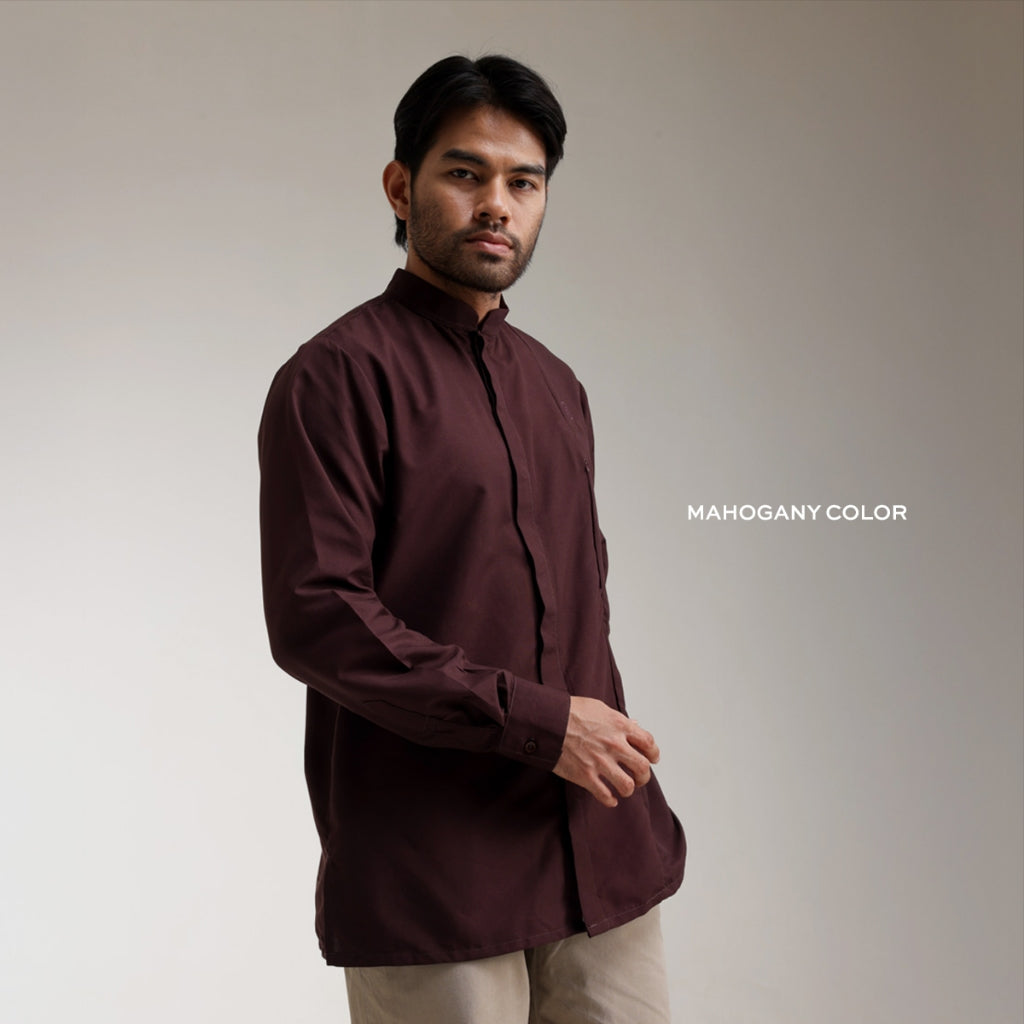 Raya Collection - Gerai Hawa - Zameer Baju Kemeja Koko - Bayti Serenity - Shadowed Grace Edition