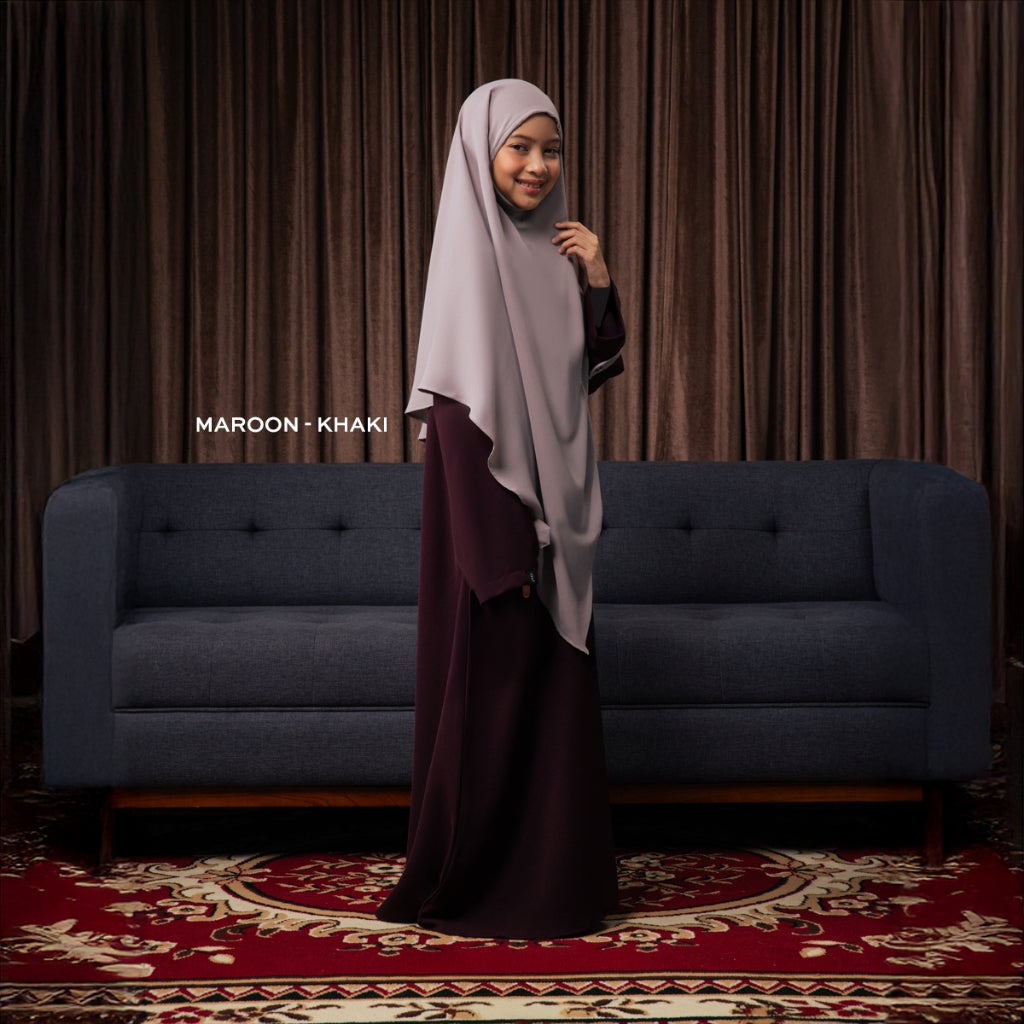 Raya Collection - Gerai Hawa - Esha Gamis Abaya Anak Anti UV - Bayti Serenity - Harmony Edition