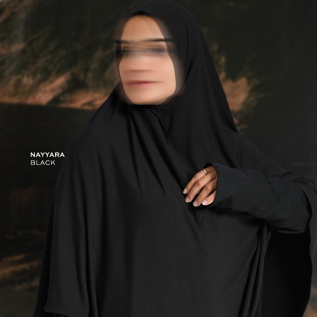Imperfect Sale - Nayyara Khimar/ Hijab/ Bergo/ Jilbab/ Kerudung Instant Daily Sport Syar'i Polos Premium