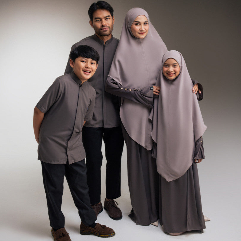 Raya Collection - Gerai Hawa - Family Set 3 - Sarimbit Eid - Shadowed Grace Edition - Bayti Serenity