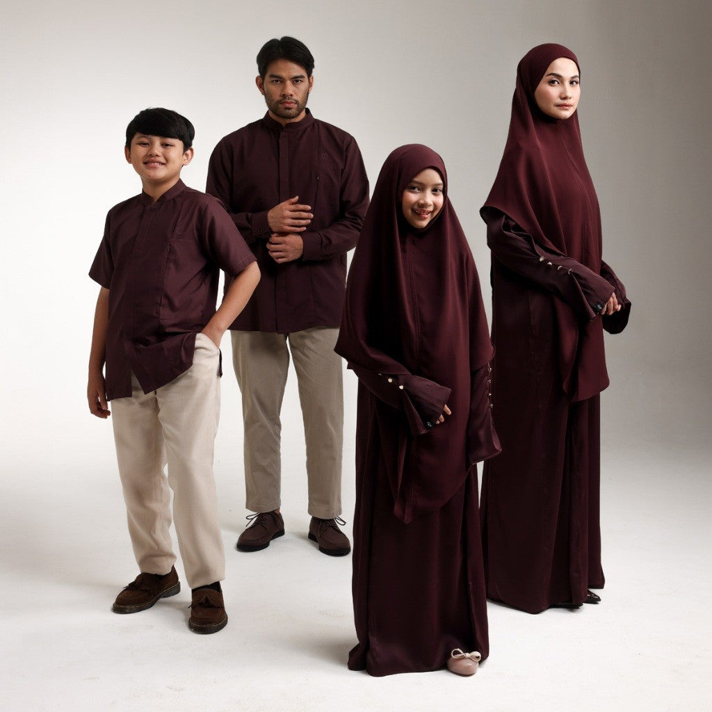 Raya Collection - Gerai Hawa - Family Set 3 - Sarimbit Eid - Shadowed Grace Edition - Bayti Serenity