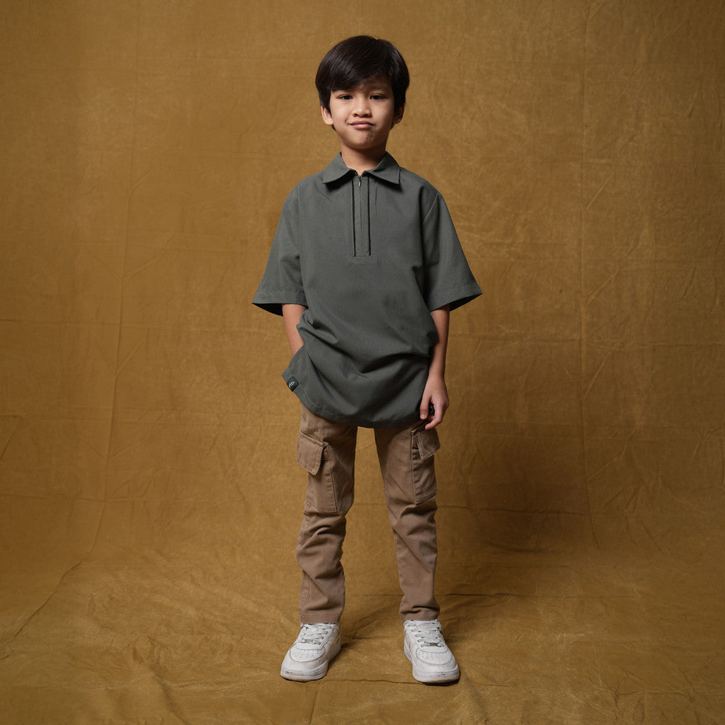 Raya Collection - Gerai Hawa - Family Set 6 - Sarimbit Eid/ Lebaran Bordir Bunga & Bisban - Silent Bloom Edition - Bayti Serenity