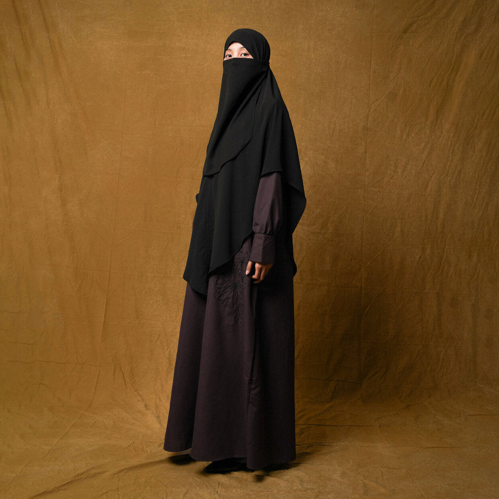 Gerai Hawa - Family Set 6 - Daliya Gamis Dress Abaya - Bayti Serenity - Silent Bloom Edition